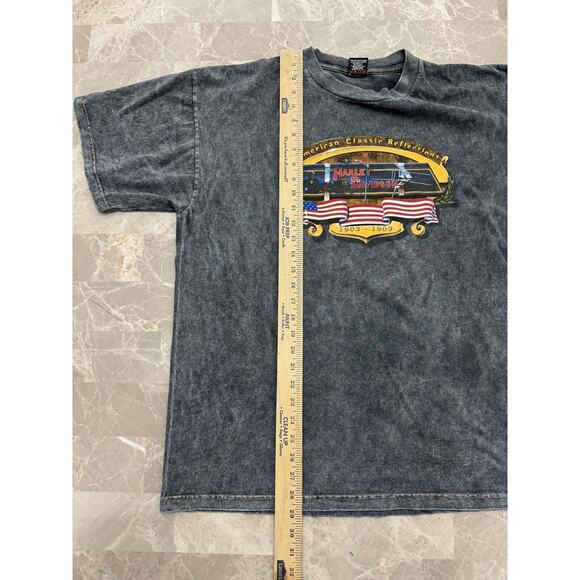 Harley Davidson BENJY'S Huntington WV Motorcycle Vintage Shirt Size XL Eagle - Picture 8 of 12